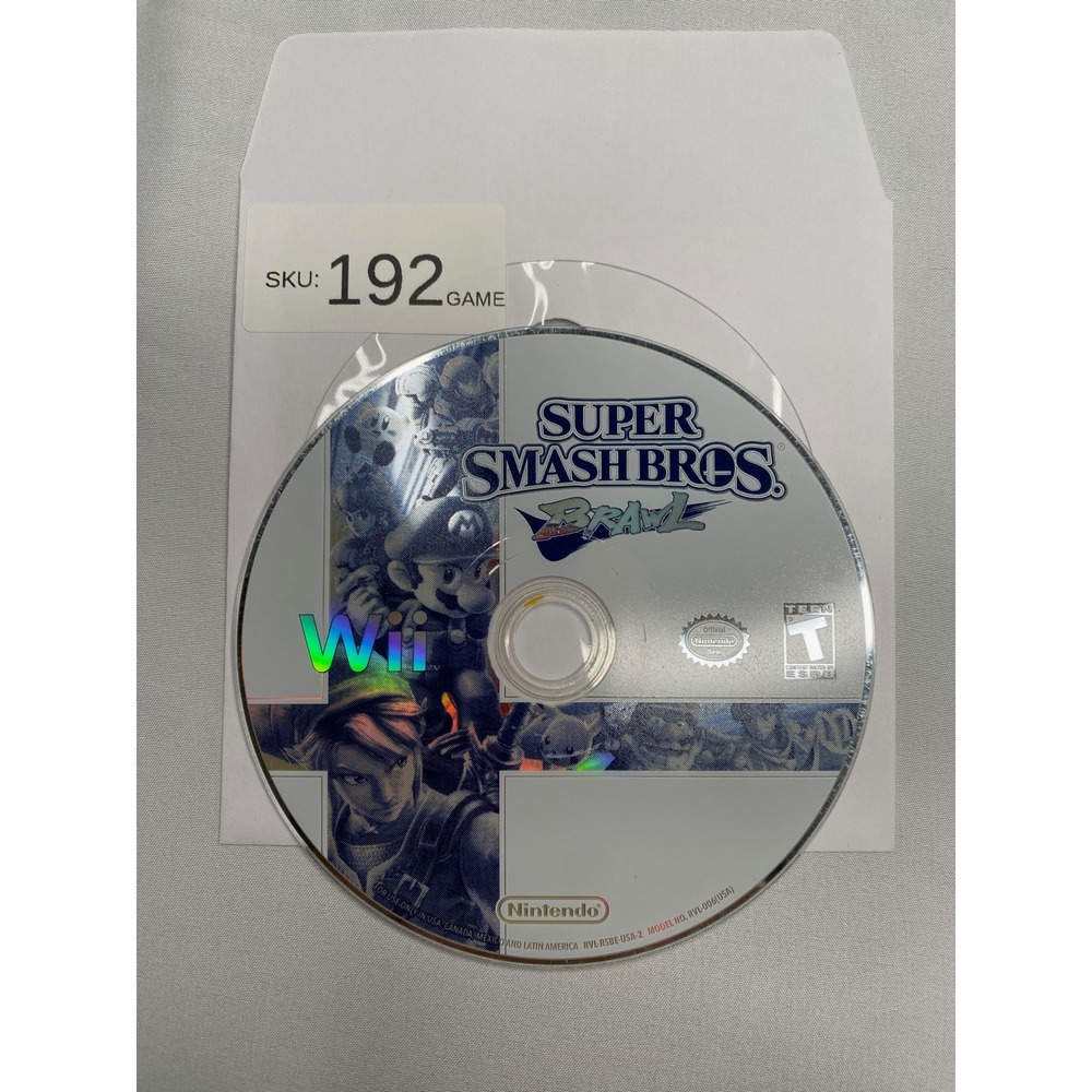 Super Smash Bros Brawl Nintendo Wii Game Disc Only
